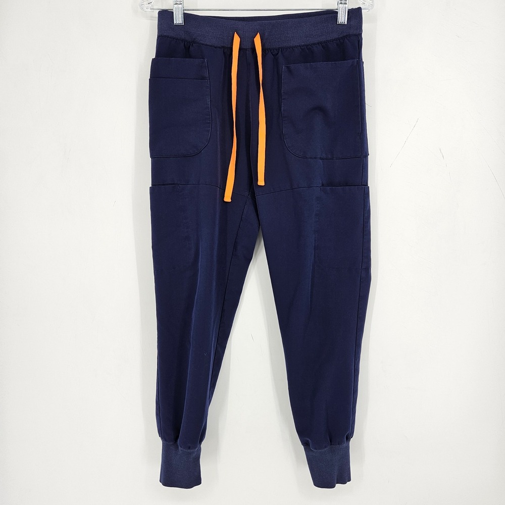 FIGS‎ Zamora Jogger Pants Womens Small Cargo Navy Blue Scrub Medical Uniforms